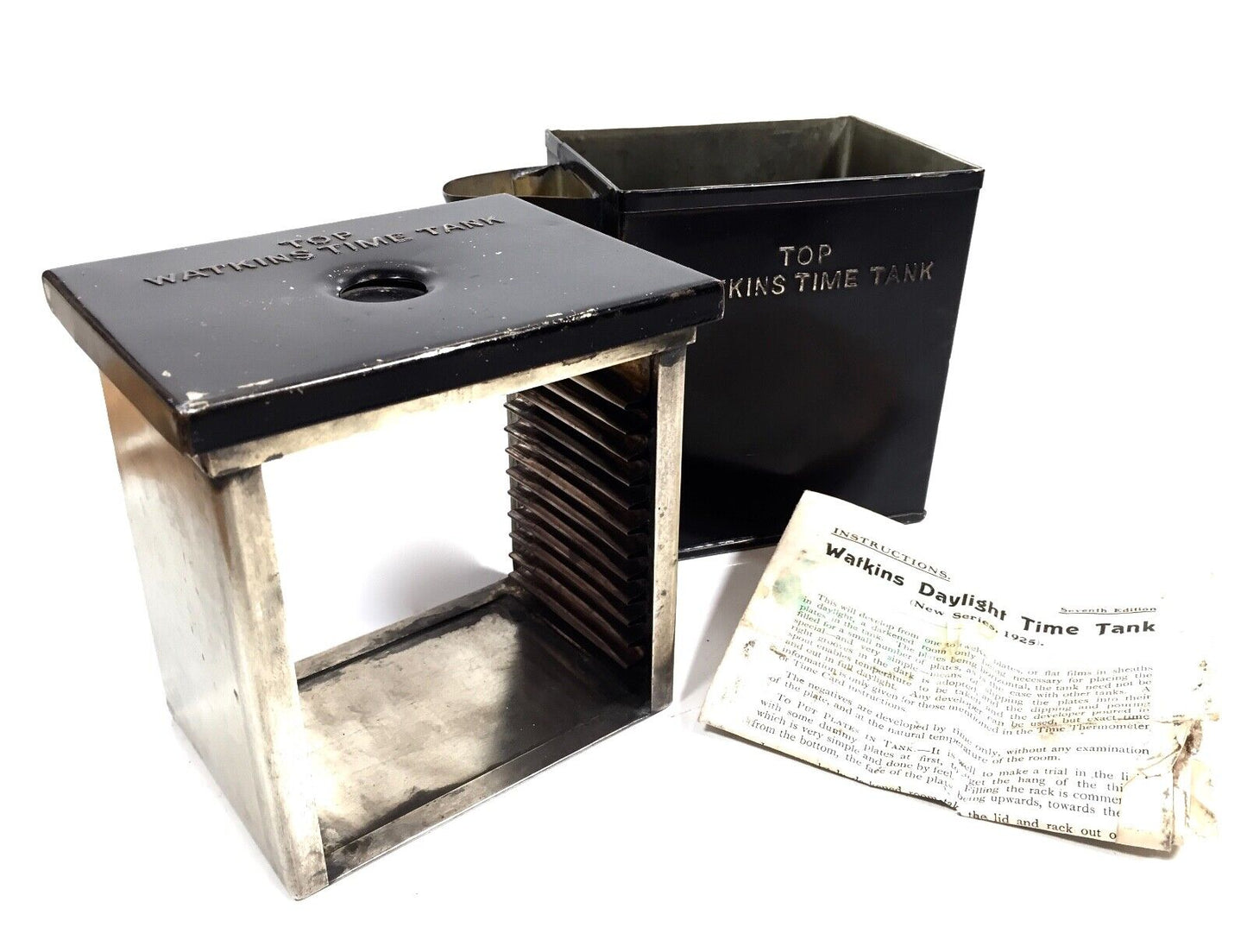 Antique Camera Equipment - Watkins Time Tank for Exposing Photos / c.1925 Rare