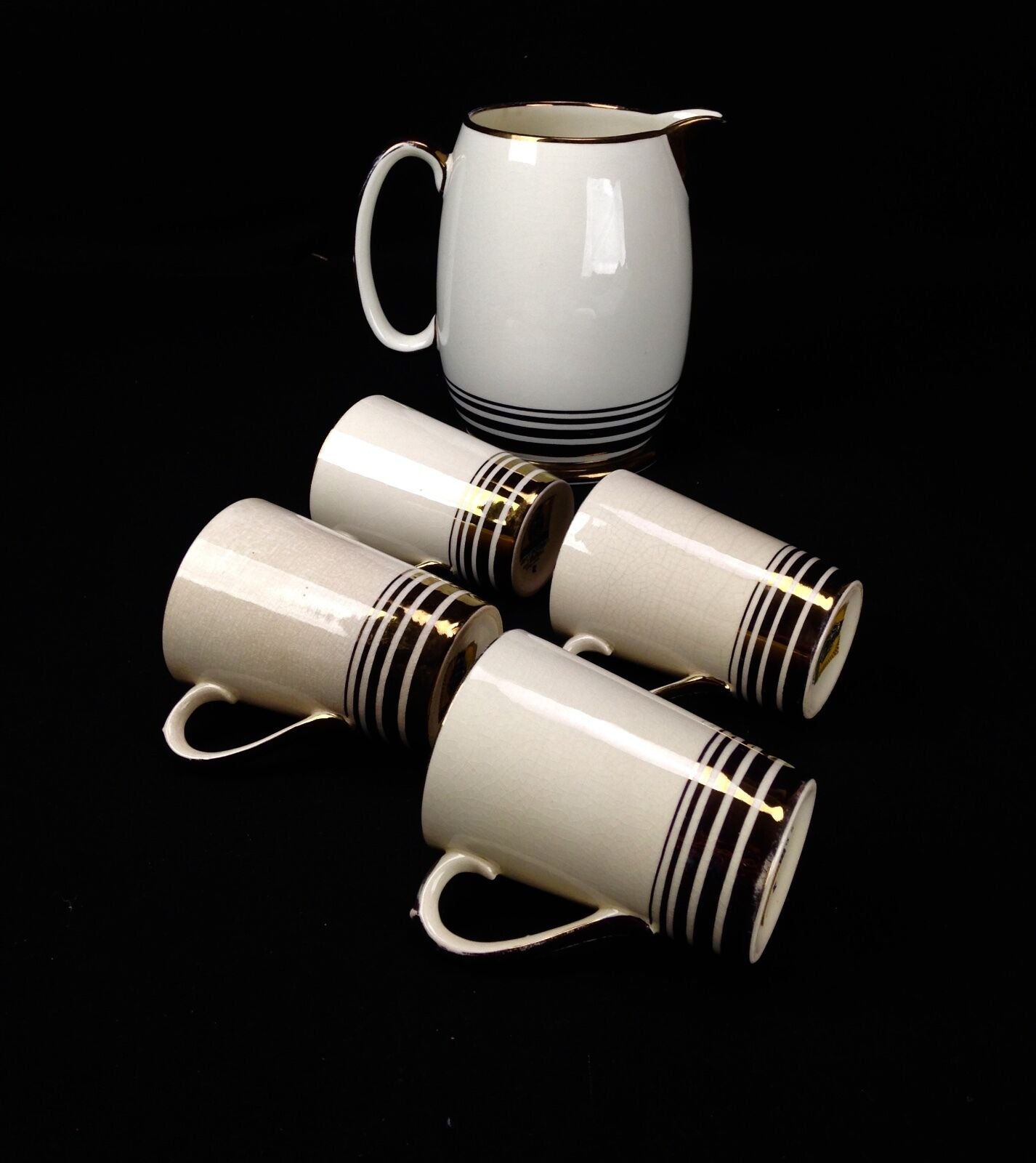 Vintage Grays Pottery 1950's Jug And Cup Set RARE colour 1 only By Nancy Cooke