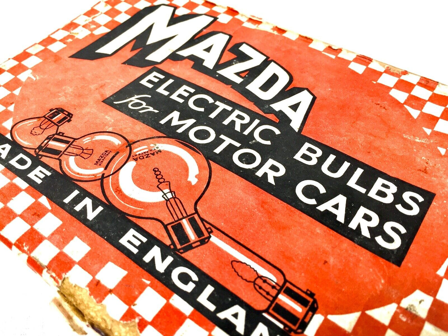 Antique Advertising - Mazda Electric Bulbs for Motor Cars / Vehicles Set in Box