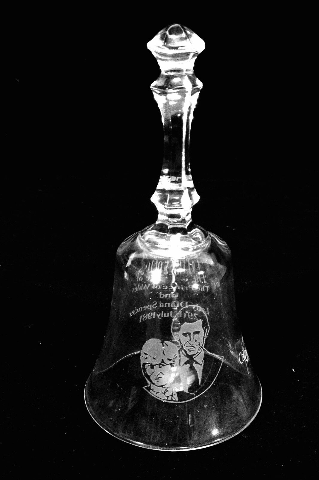 Caithness Glass Commemorative Princess Diana Marriage Bell Limited Edition Boxed