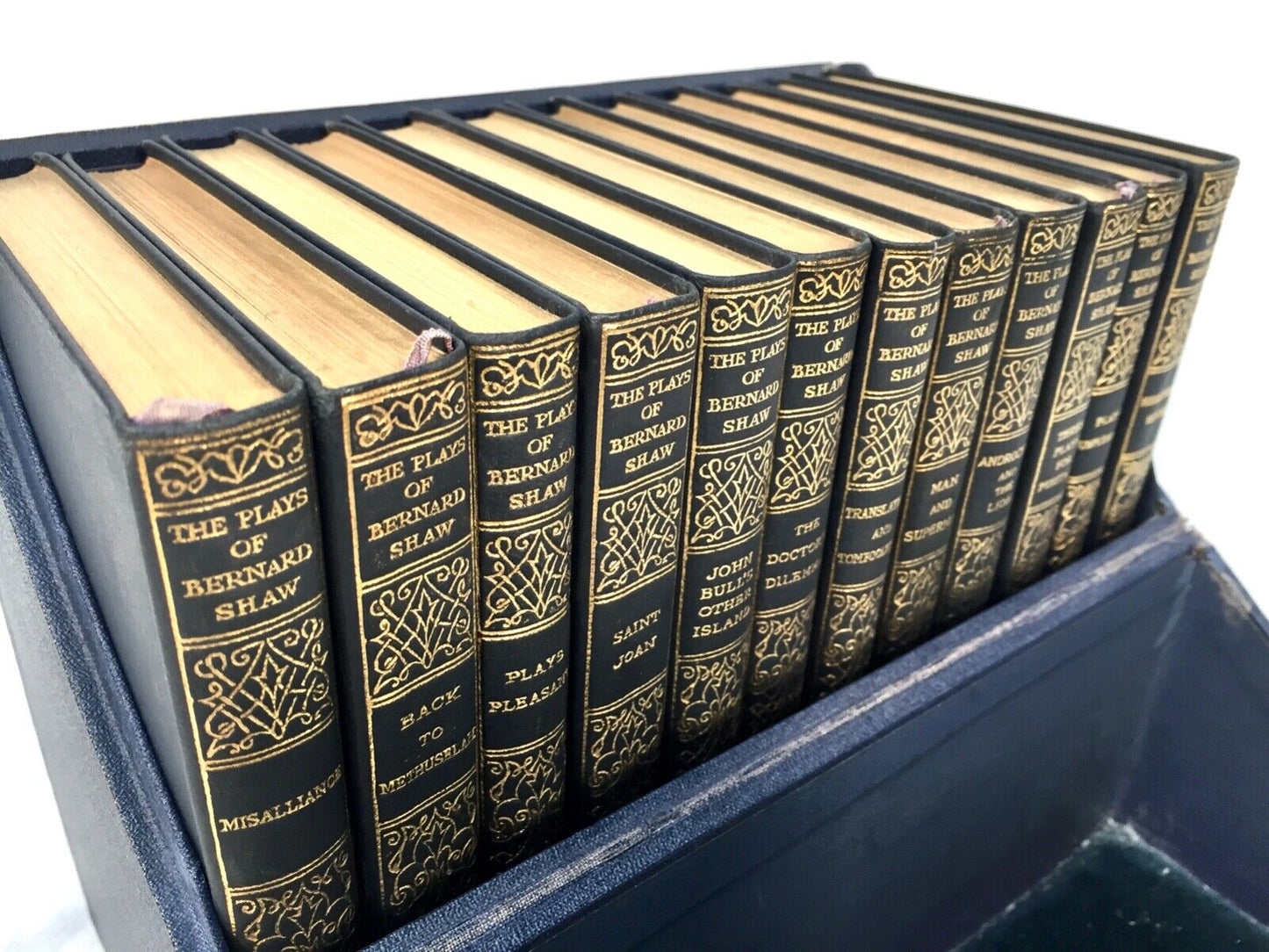 Antique 12 Volume Boxed Set of The Plays of Bernard Shaw / London Published 1929