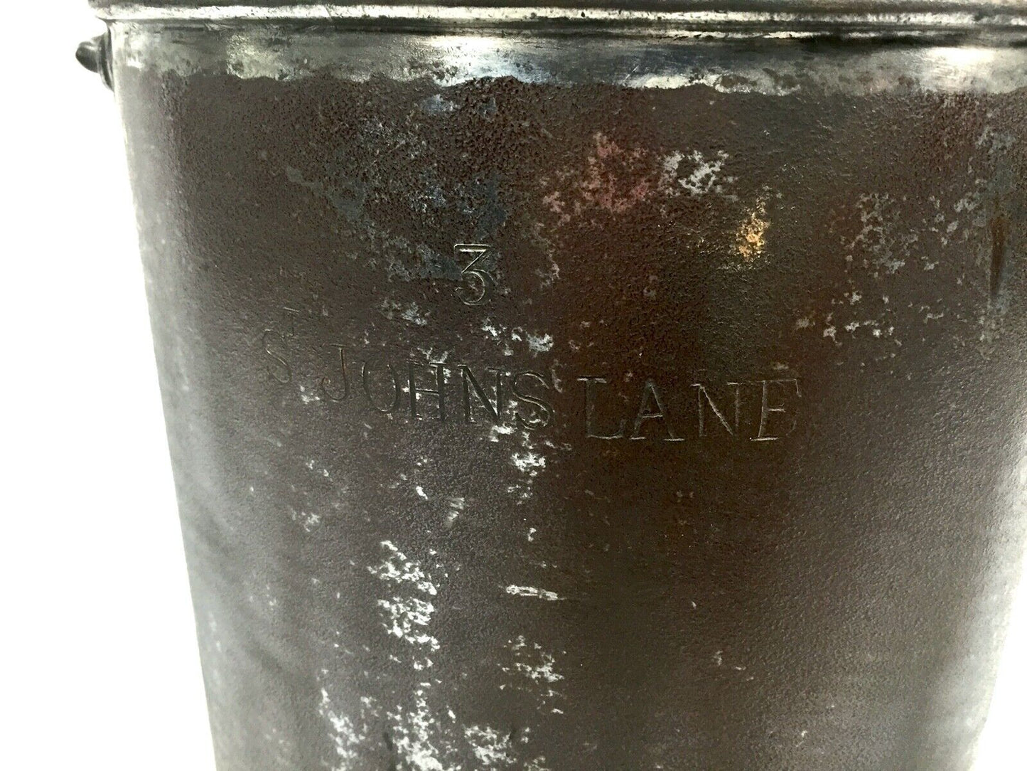 Antique Tin & Brass Cream Can with Copper Ladle / Dairy Farm / Country Kitchen