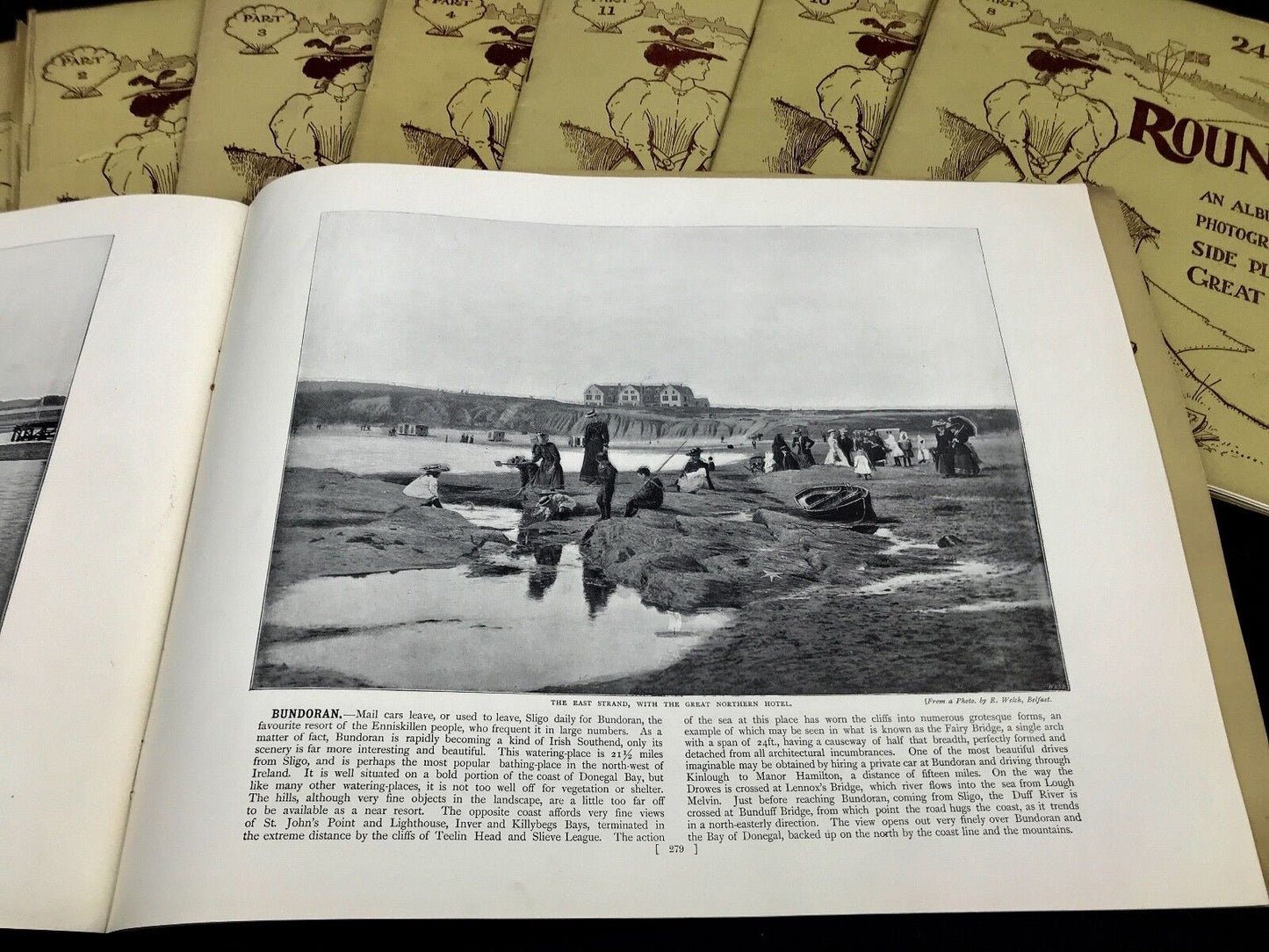 Antique Round The Coast Album Of Pictures Of Great Britain / c1900 George Newnes