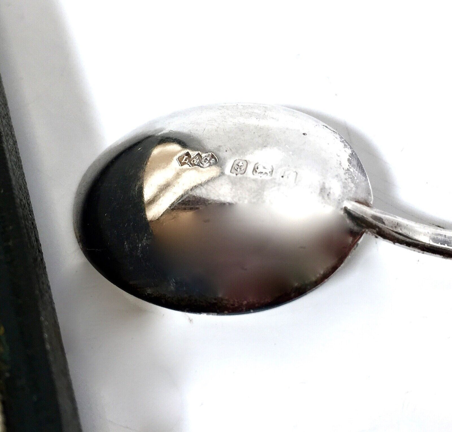 Antique 1930s Sterling Silver & Enamel Coffee / Tea Spoons by Liberty London