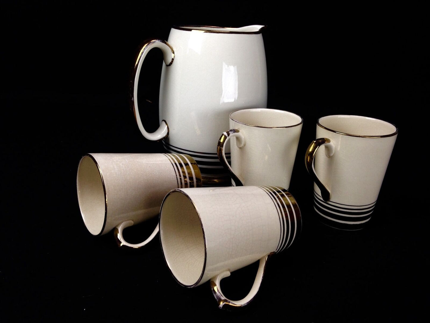 Vintage Grays Pottery 1950's Jug And Cup Set RARE colour 1 only By Nancy Cooke