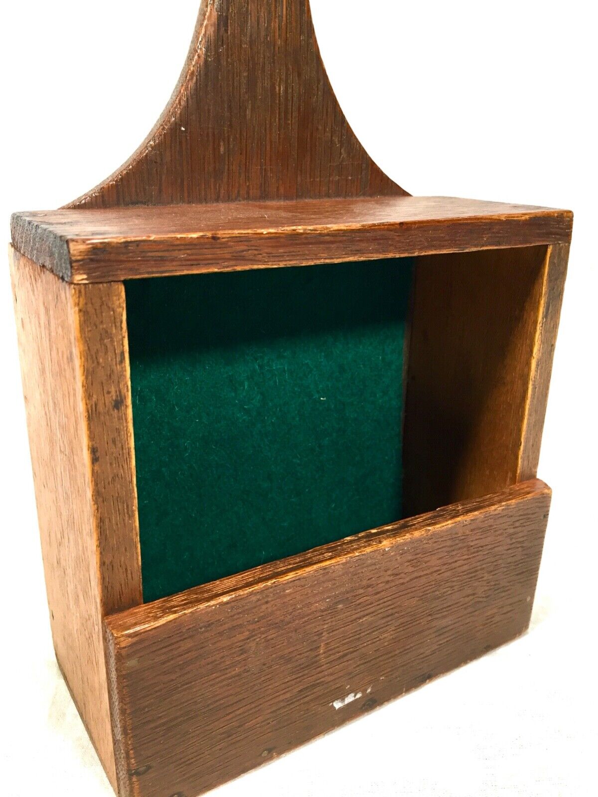 Antique Wooden Oak Church Used Handled Collection Box / Circa 1900