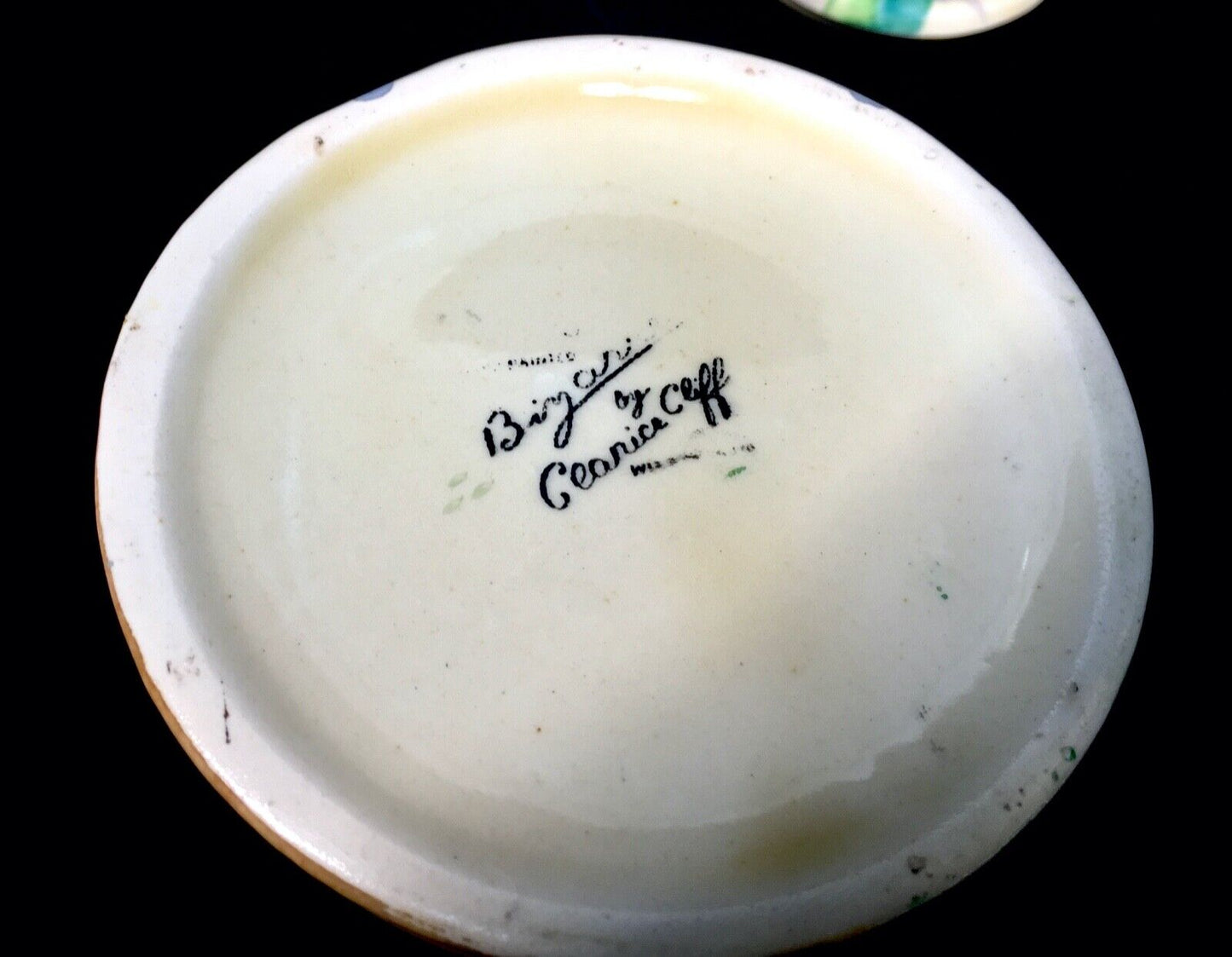 Clarice Cliff Viscaria Large Sized Beehive Honey Pot C.1934 / Art Deco Pottery