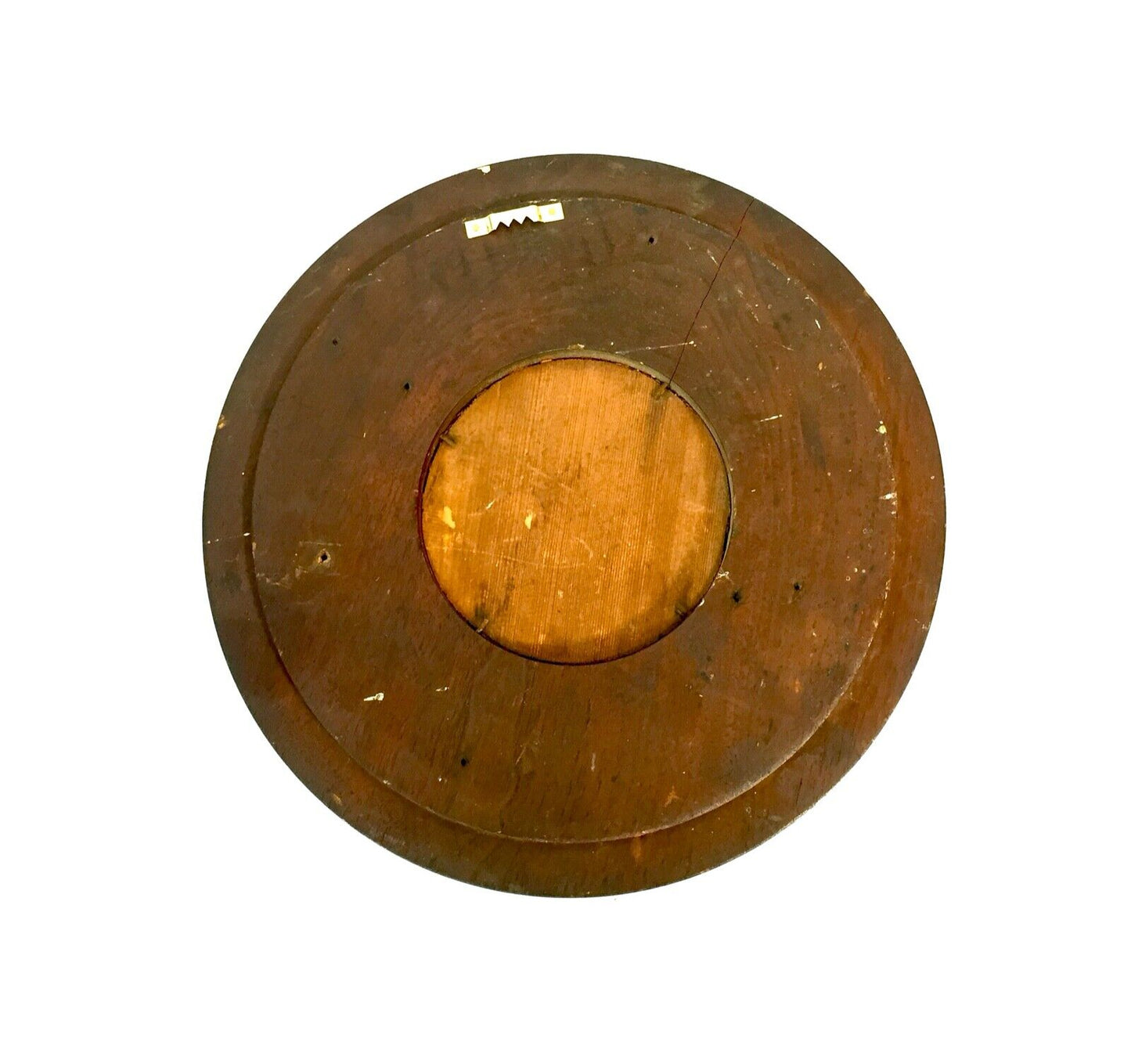 Antique Indian Hardwood Carved Cover Wall Mirror / Circular / Wall Hanging