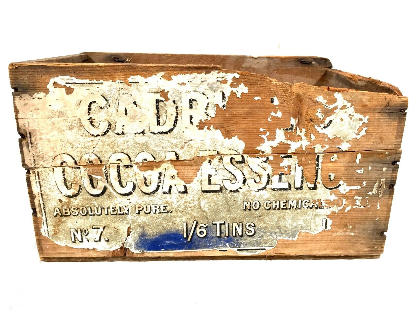 Antique Advertising - Cadbury's Chocolate Cocoa Wooden Shop Display Box / c1910