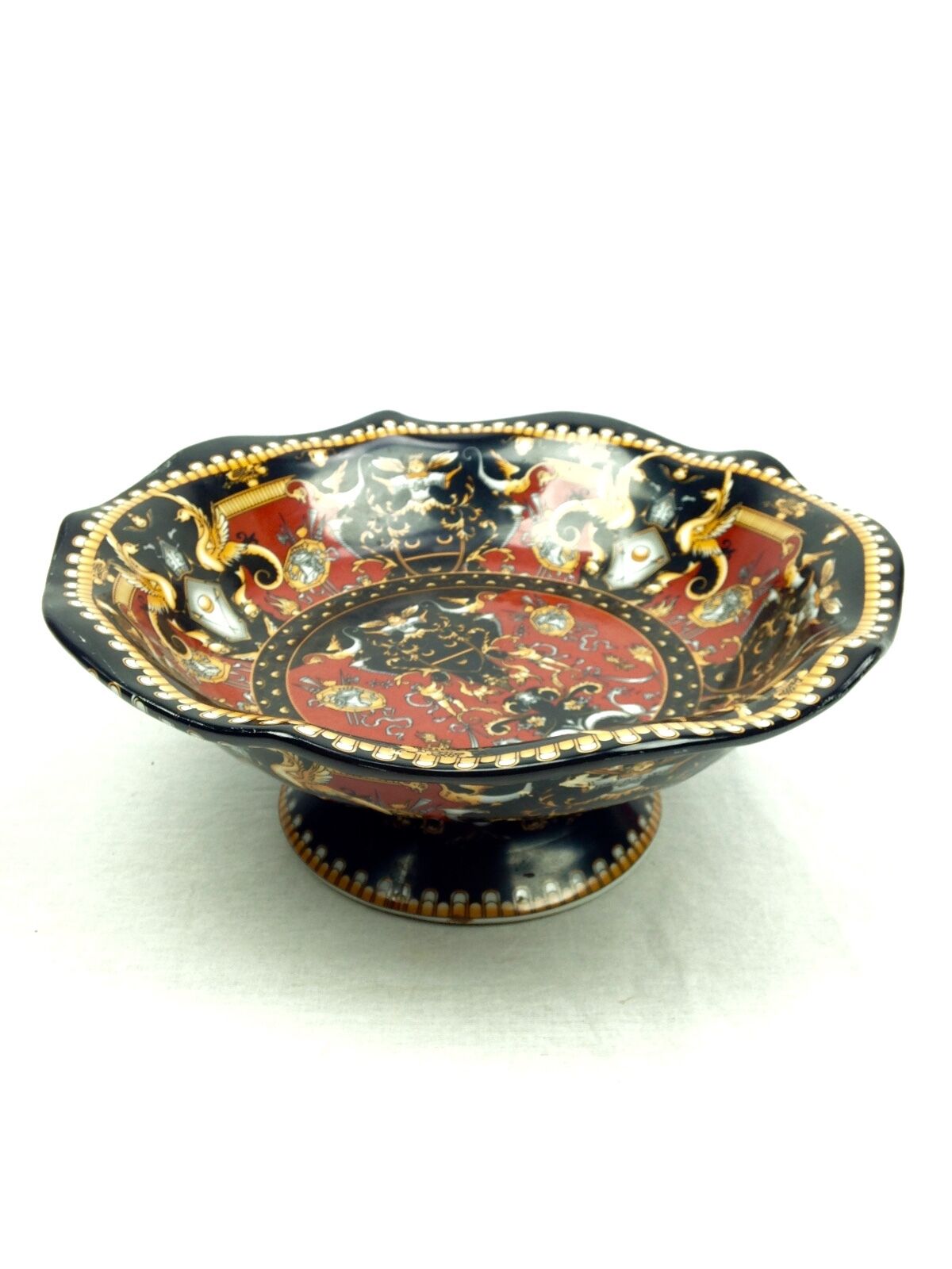 Italian Studio / Art Pottery Dish / Bowl / Fruit Compote / Vintage / European