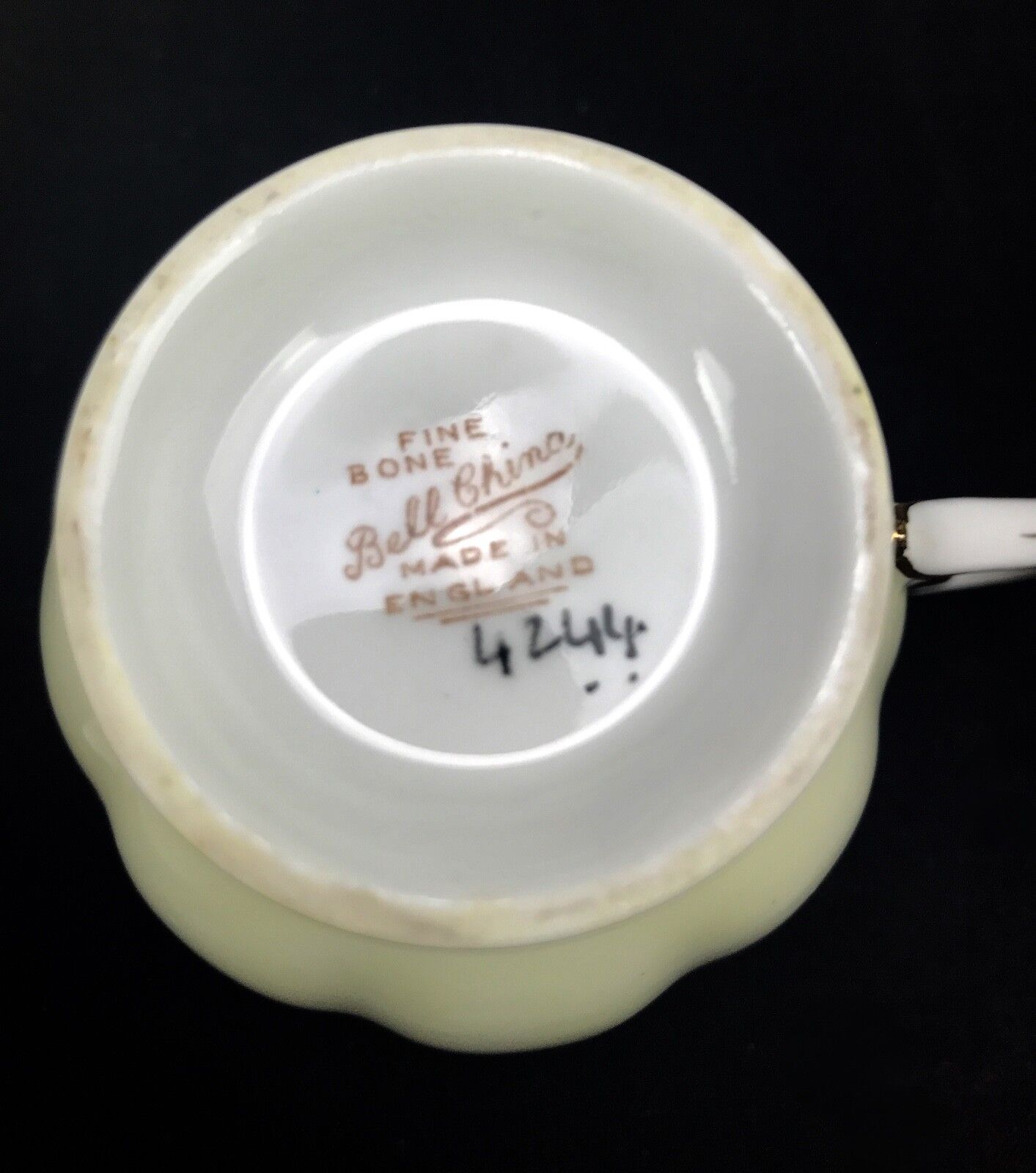 Vintage Bell China Tea Set for 6 People / 21 Piece / Blue And Cream 1940's