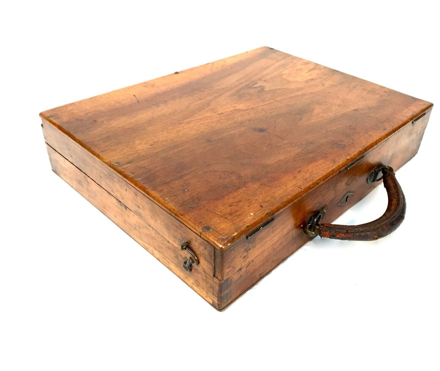 Antique French Artists Box by Bourgeois Aine Paris / Oil Paints Winsor & Newton
