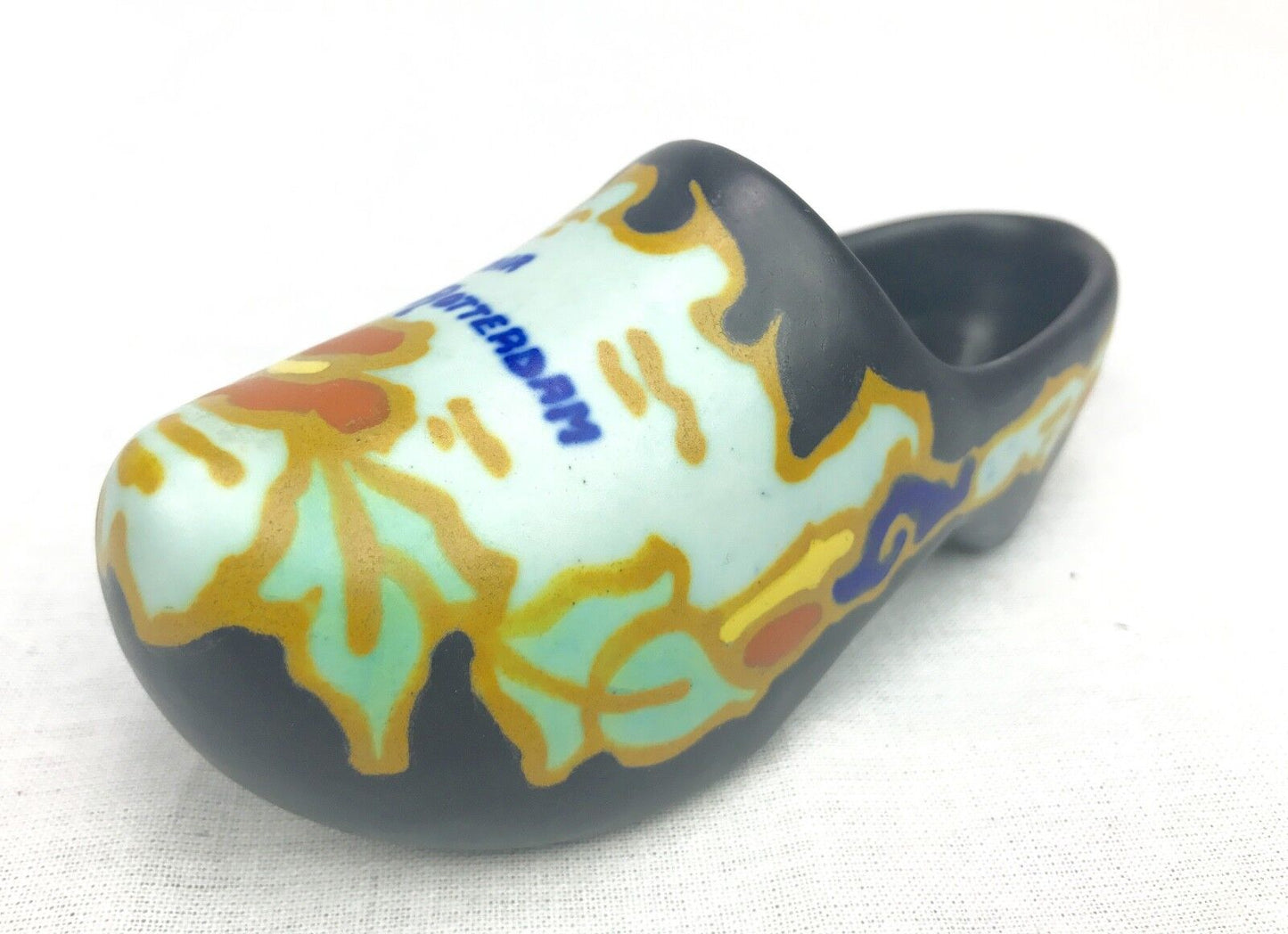 Gouda Pottery / Vase / Shoe / Bowl / Art Deco Style / Brown / Yellow / Orange