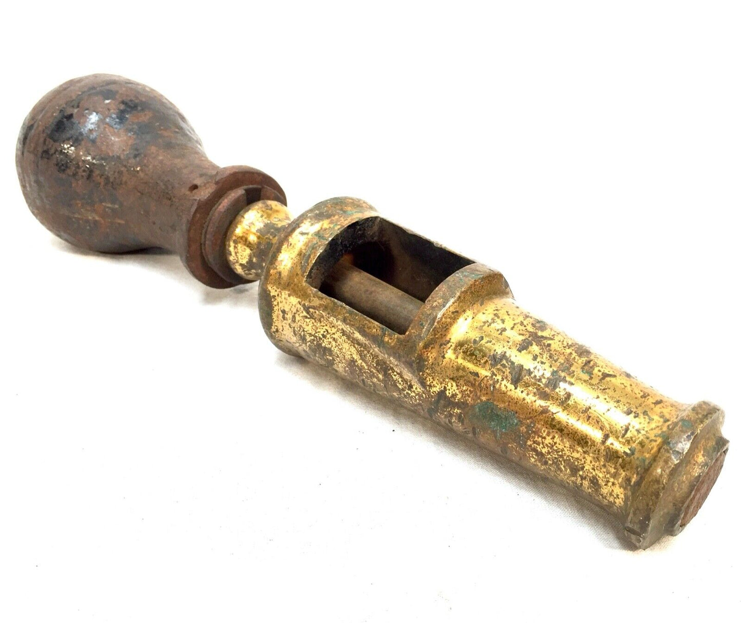 Antique 19th Century Brass & Iron Wine Bottle Corker Machine / Tool / Brewery