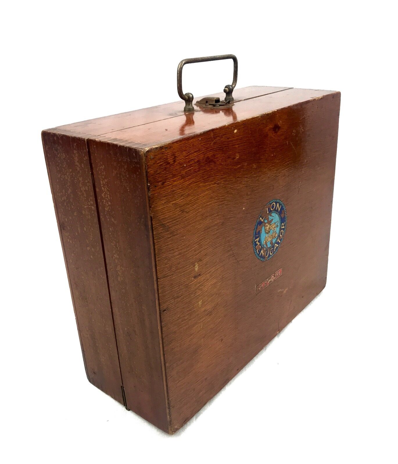 Antique Lion Menucator No 2 Model Series / Wooden Box Printers Equipment