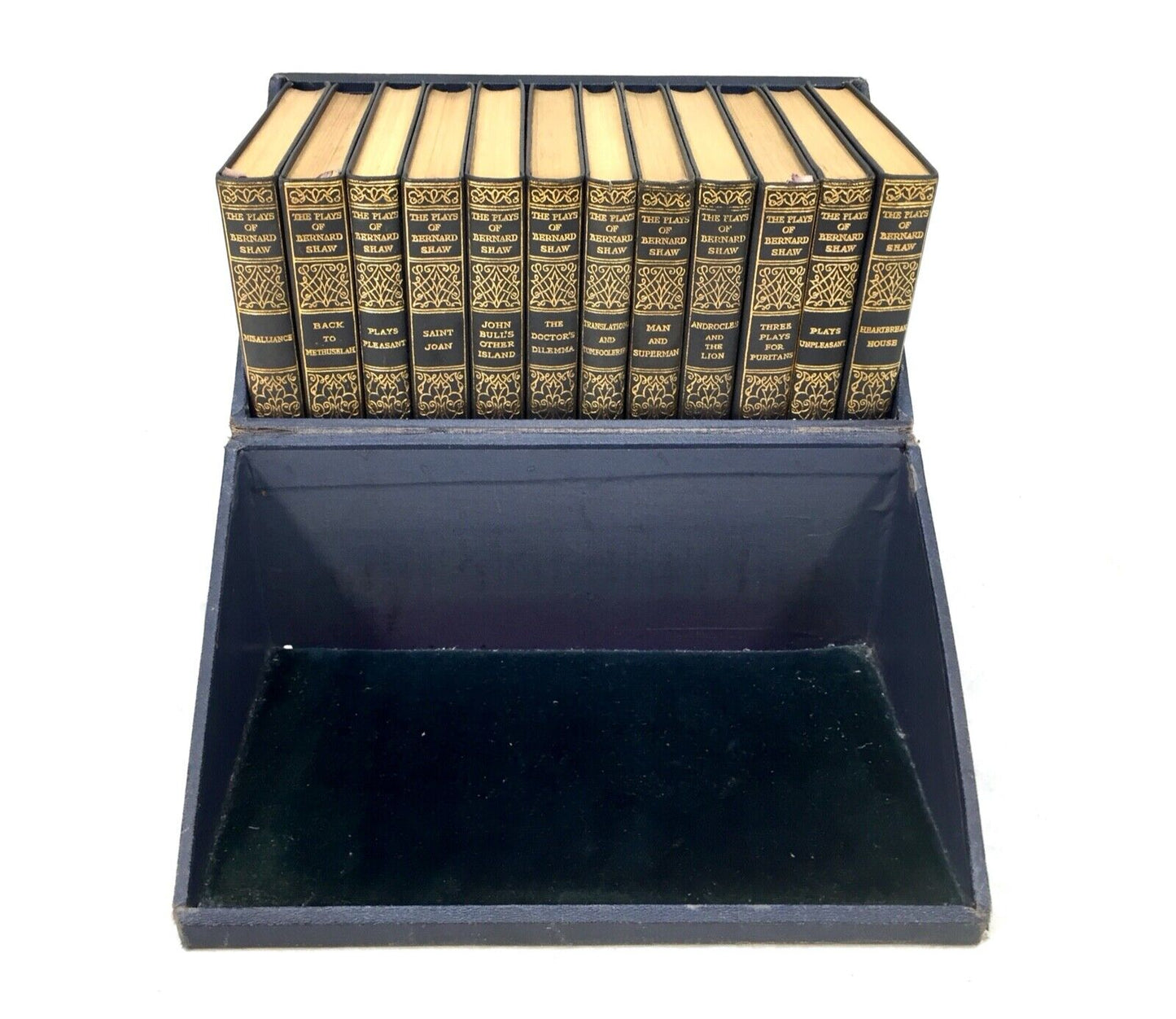 Antique 12 Volume Boxed Set of The Plays of Bernard Shaw / London Published 1929
