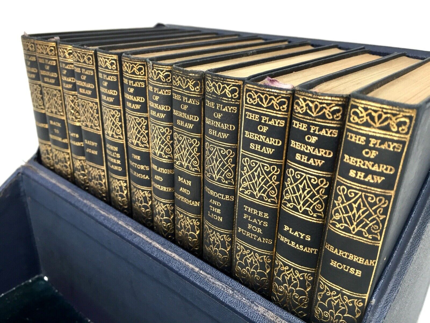 Antique 12 Volume Boxed Set of The Plays of Bernard Shaw / London Published 1929