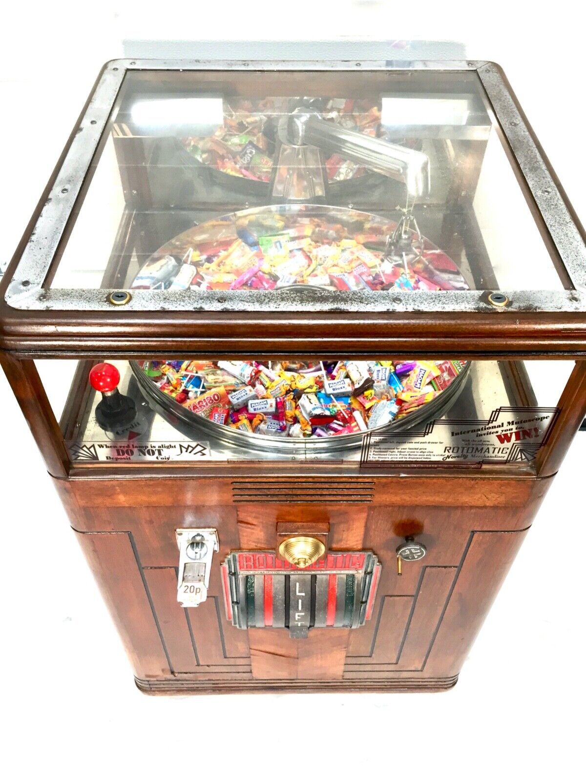 Antique 1930s Rotomatic Coin Operated Arcade Machine By Mutoscope Reel Working