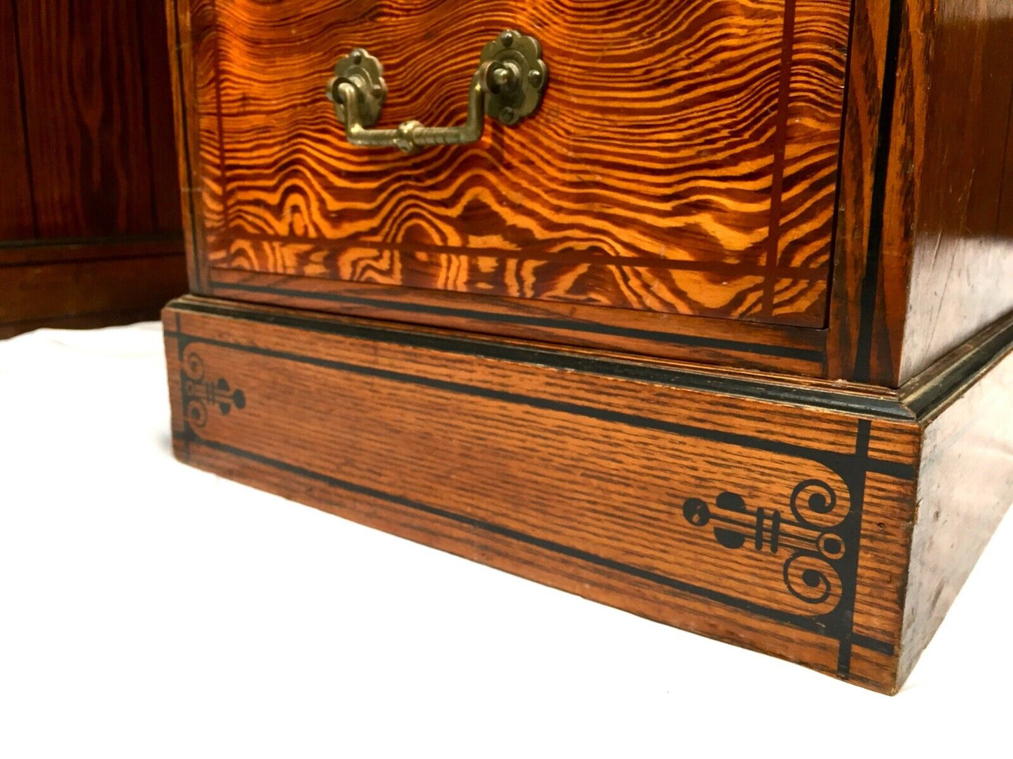 Antique Victorian Pedestal Desk by Gillows Of Lancaster Aesthetic Movement c1890