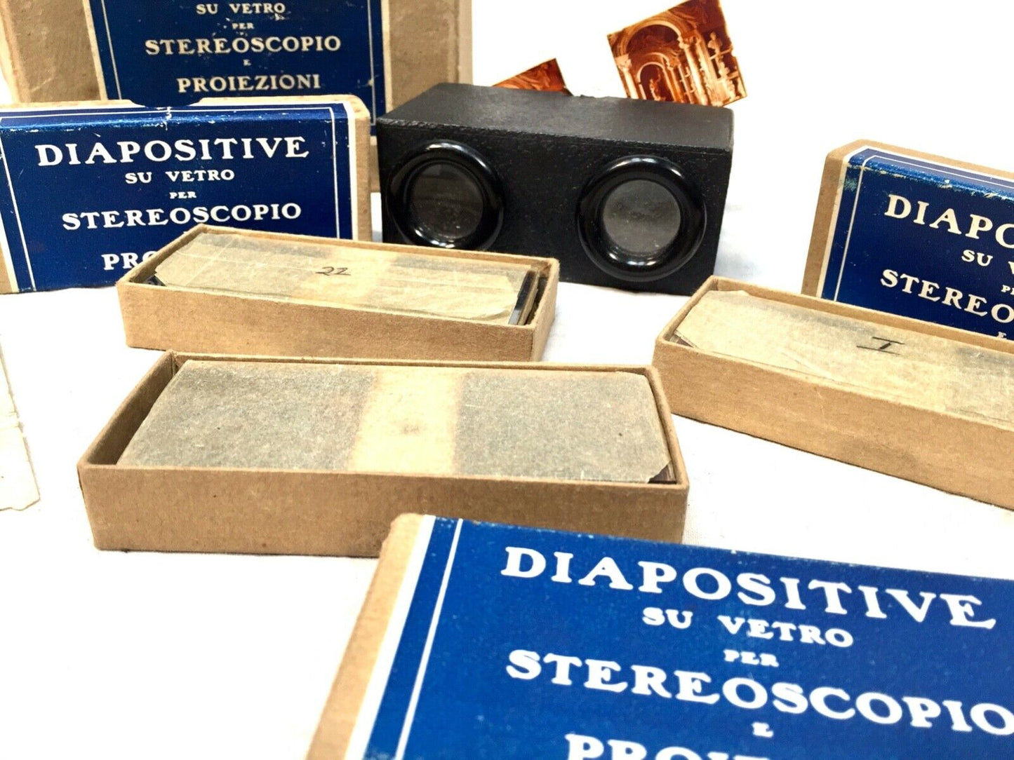 Antique 1930s Boxed Complete set of Stereo Views & Stereoscope of The Vatican