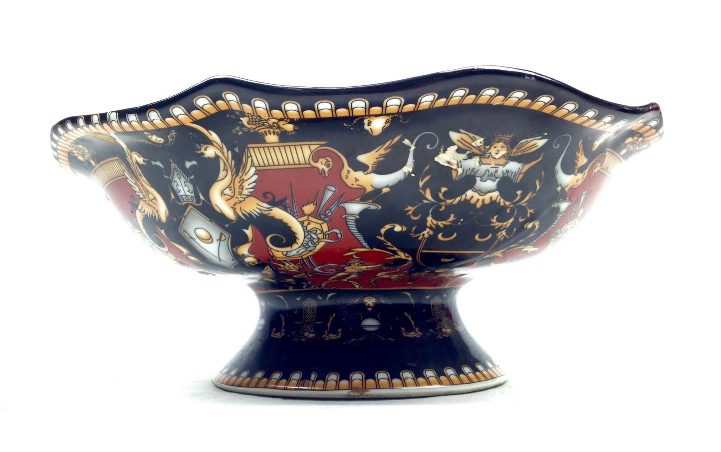 Italian Studio / Art Pottery Dish / Bowl / Fruit Compote / Vintage / European