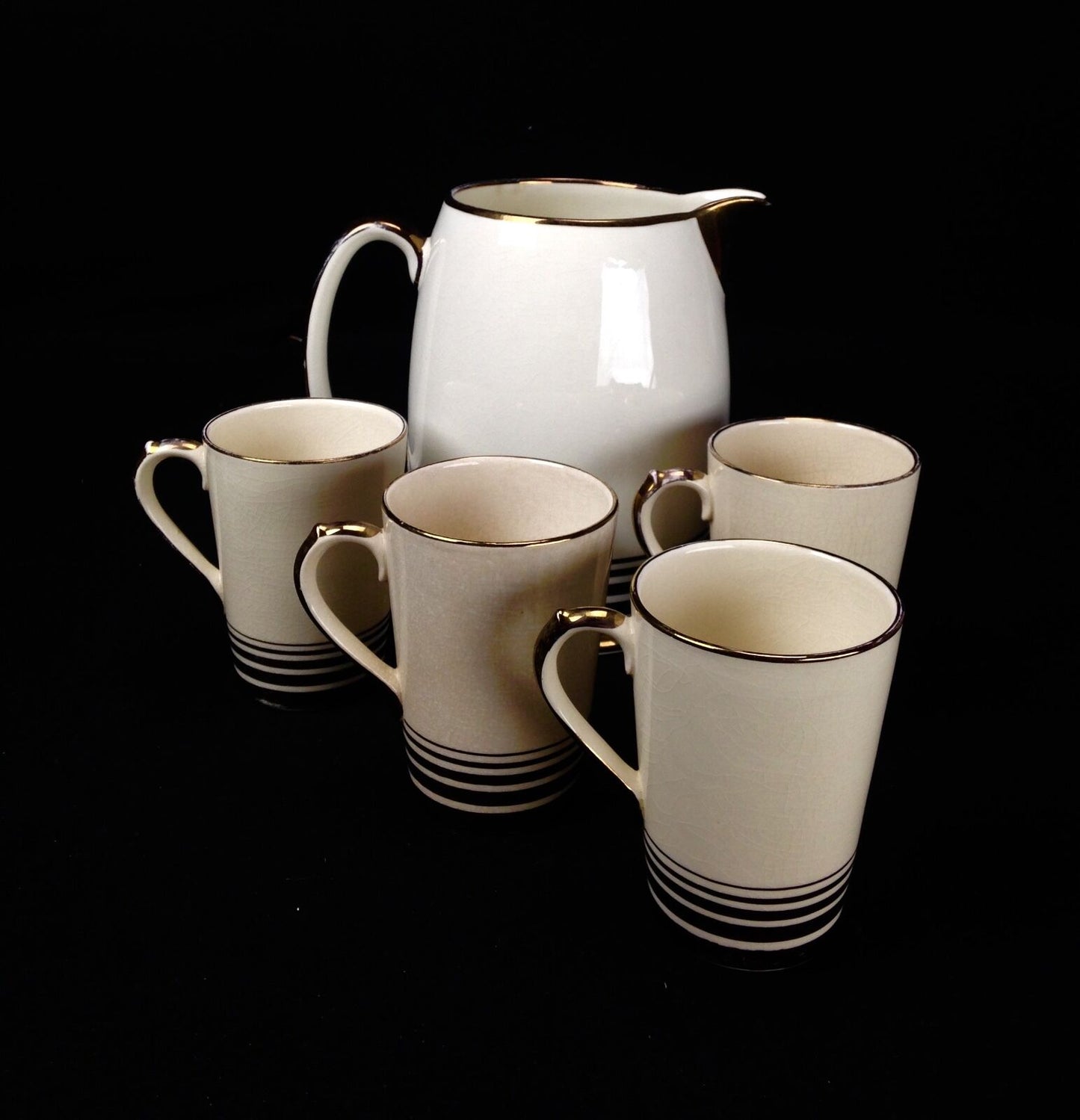 Vintage Grays Pottery 1950's Jug And Cup Set RARE colour 1 only By Nancy Cooke