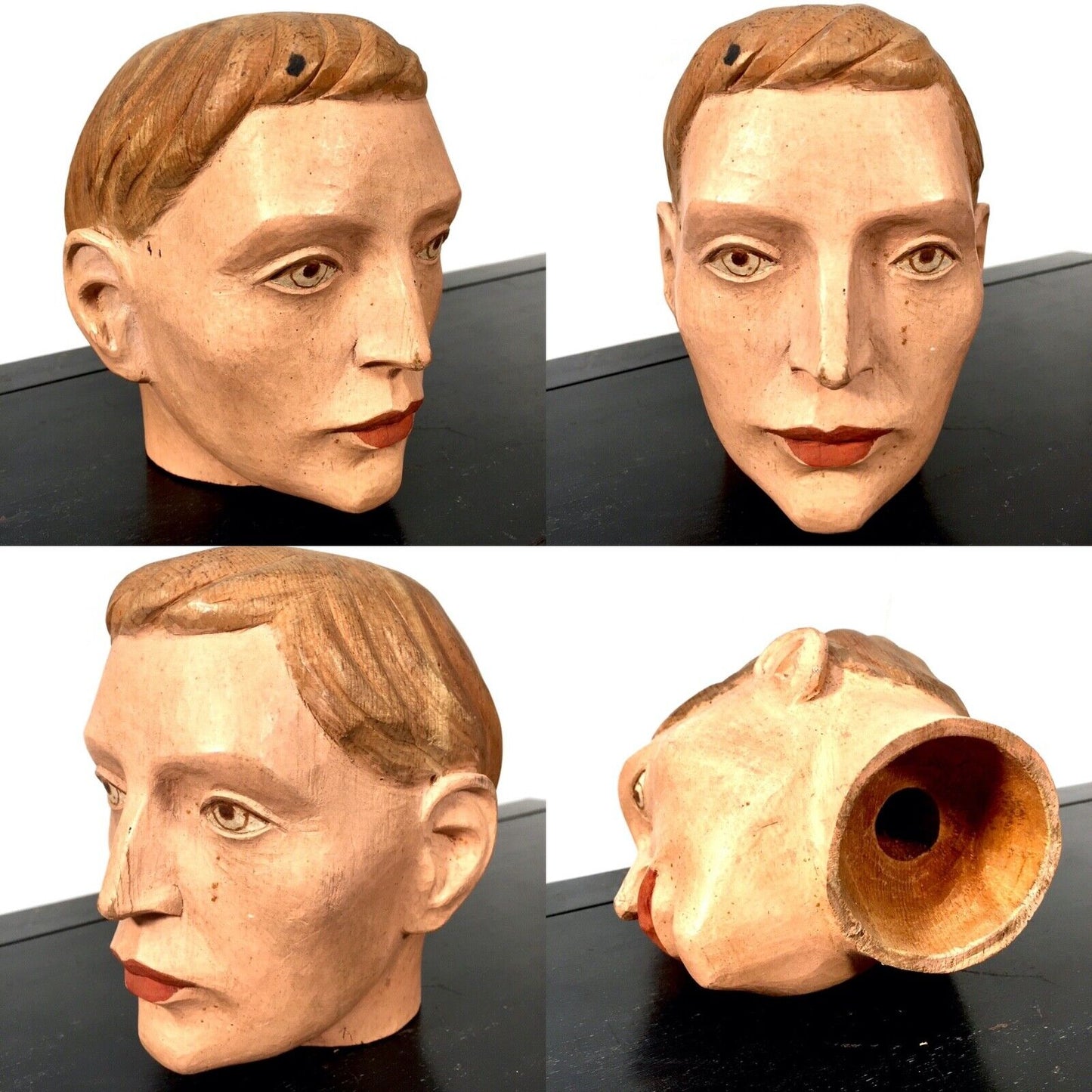 Antique Wooden French Articulated Artists Lay Figure & Head Collection c.1900
