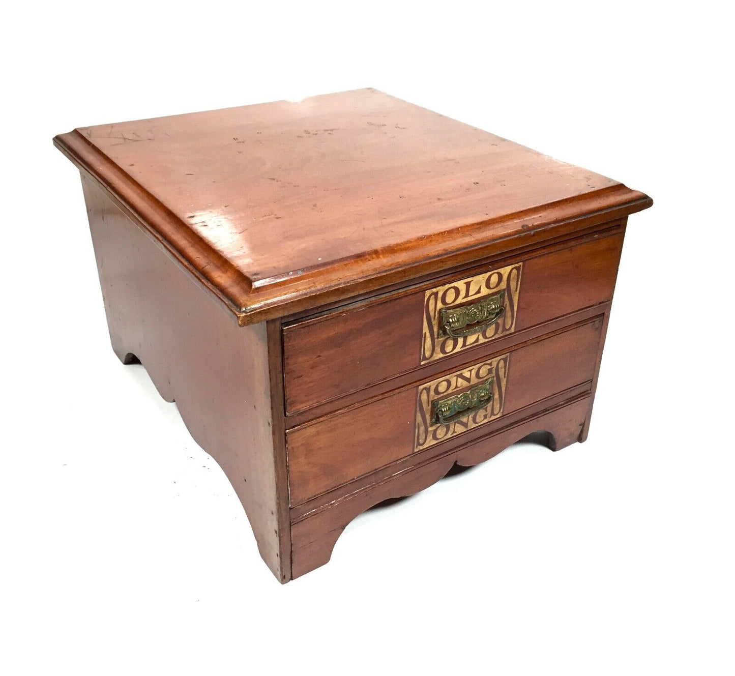 Antique Wooden Music Sheet / Book / Drawers Collectors Cabinet / Storage Unit