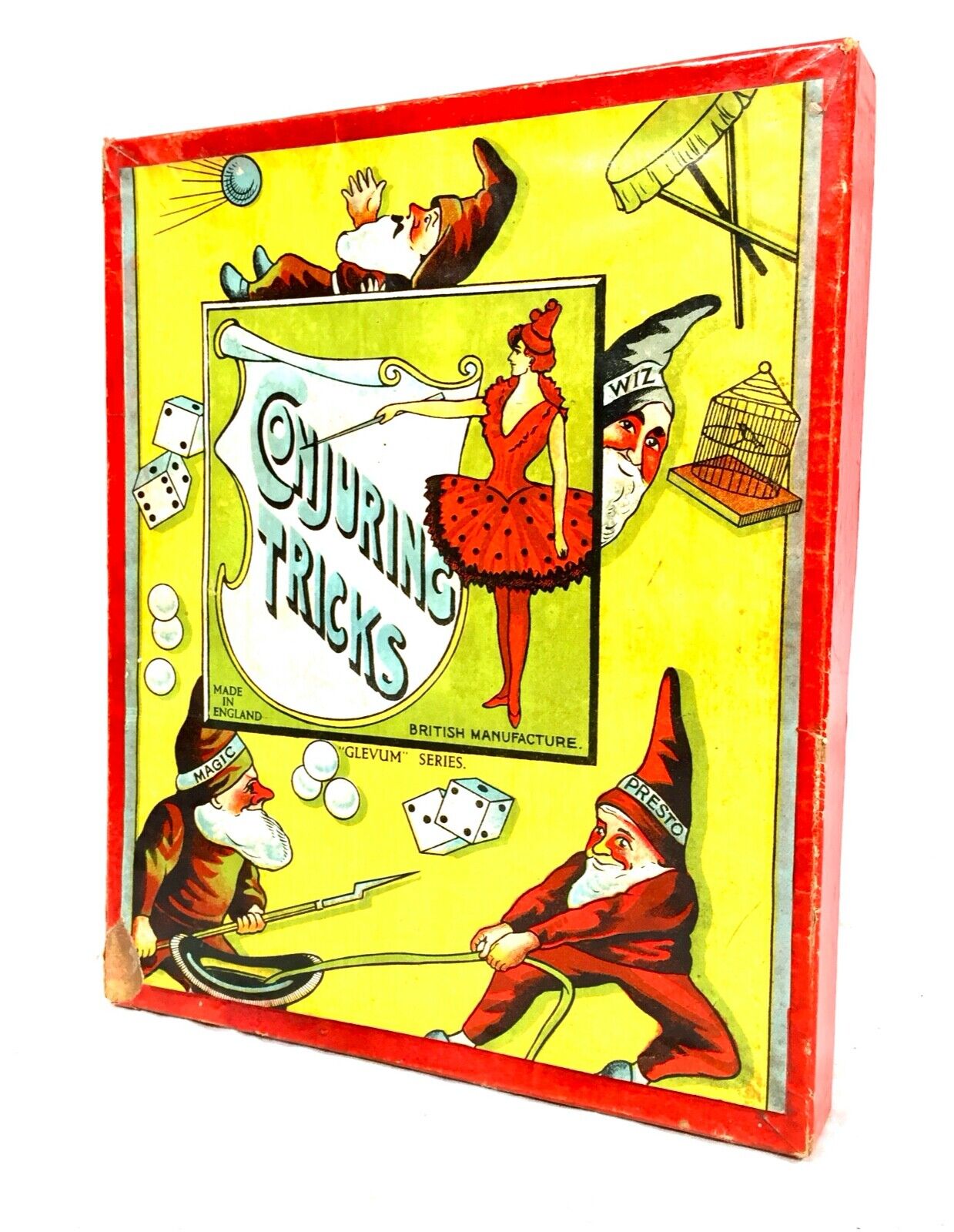 Antique Robert Brothers Glevum Series Magic Trick Toy Game Set , England c.1920
