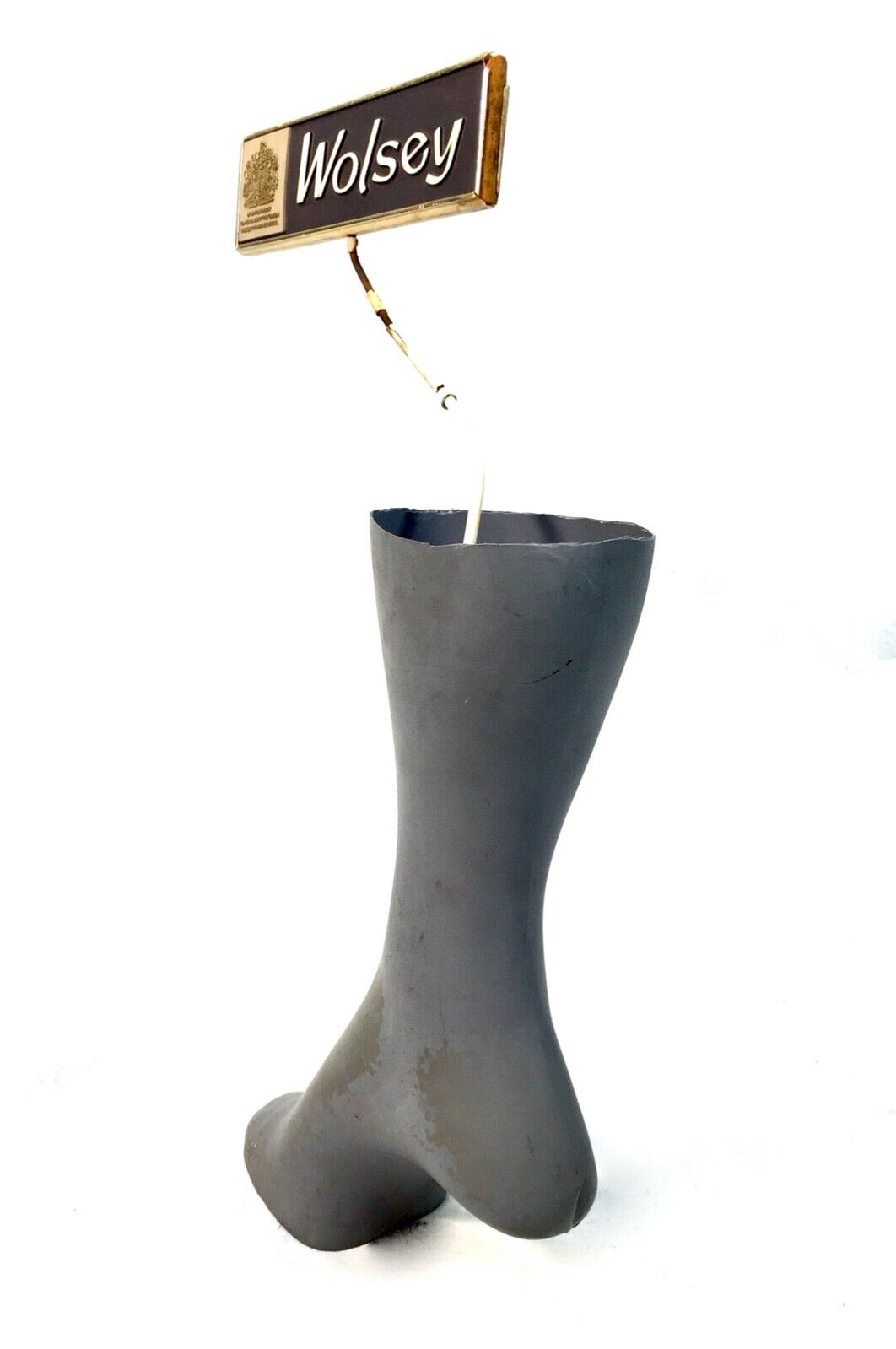 Antique Advertising - Wolsey Socks Hosiery Shop Display Stand & Sign / Vintage