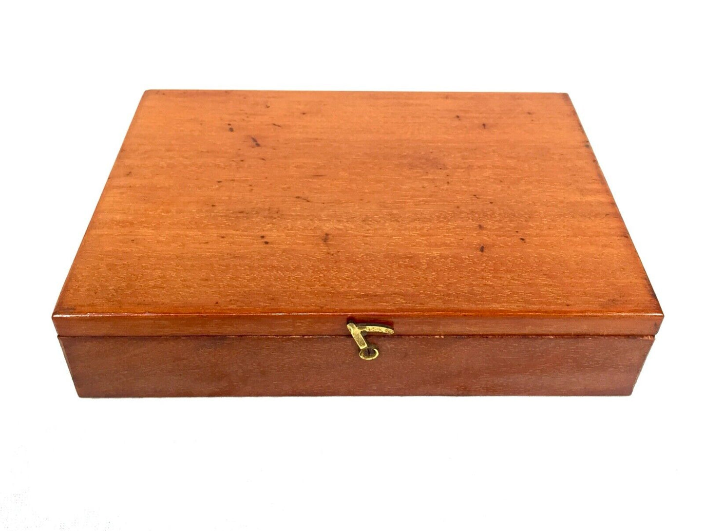 Antique Victorian Mahogany Artists Box by Reeves & Son with Block Paints c.1890