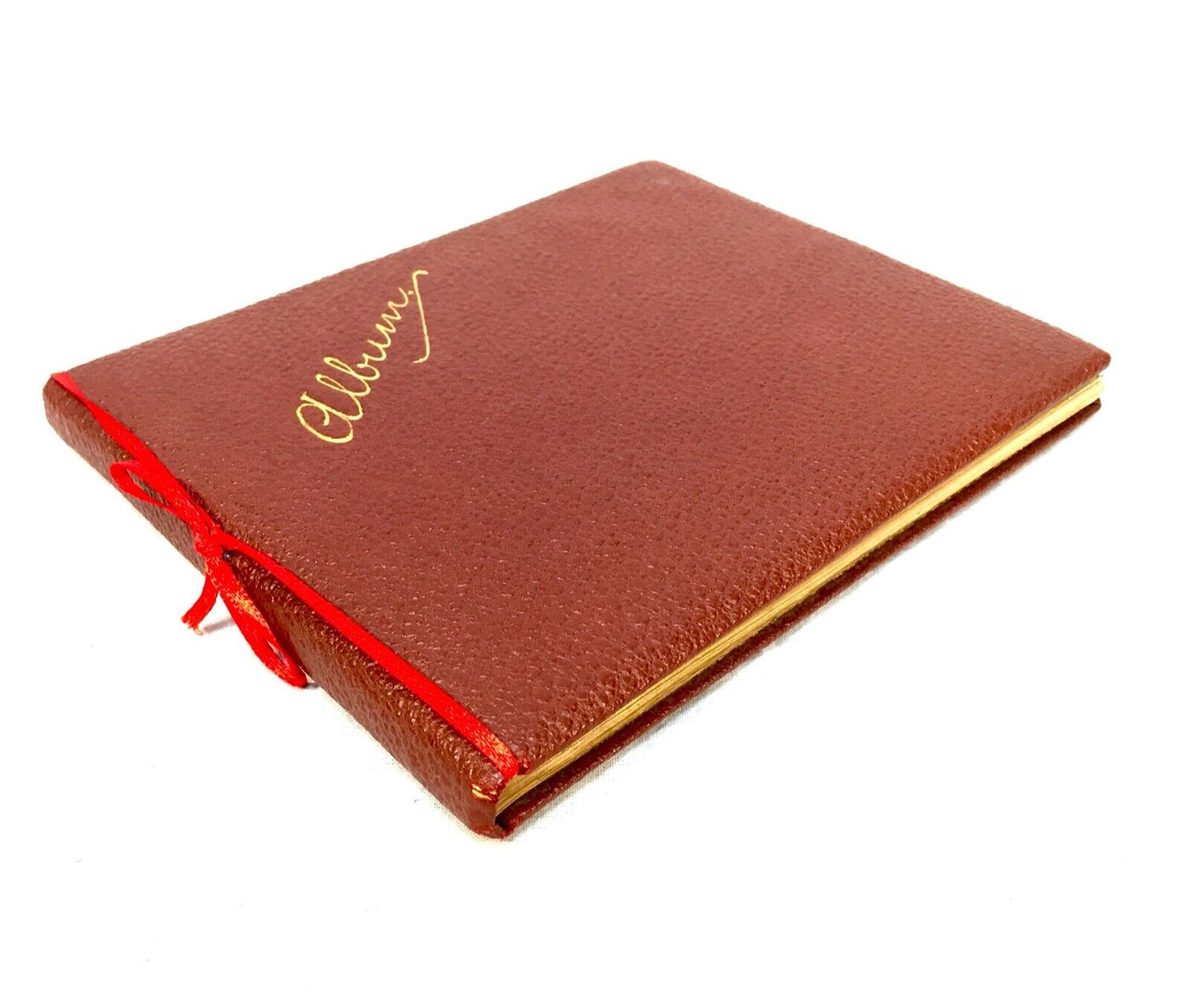 Antique Early 20th Century Leather Bound Sketchbook / Album / Artists Drawings