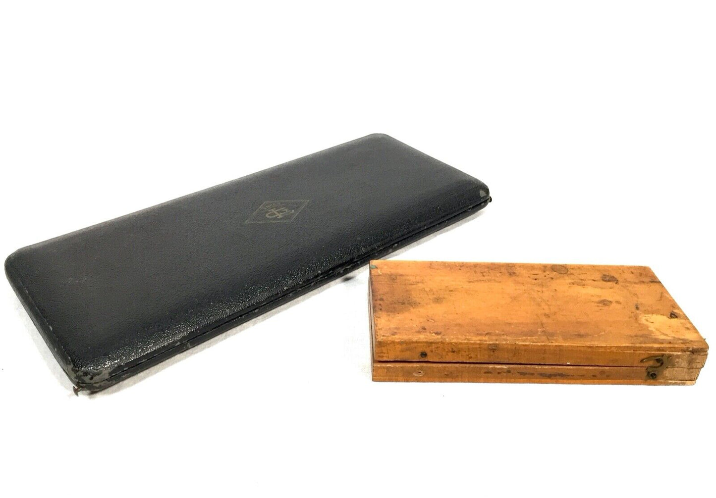 Antique Cased Draughtsman's Set / Technical Architects Drawing Instrument / Pair