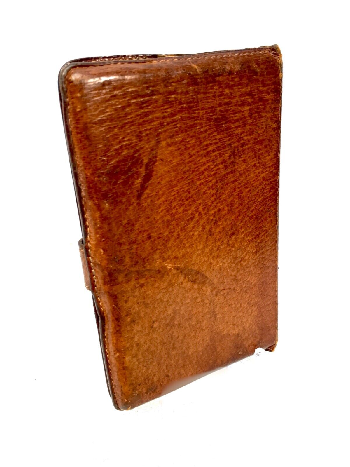Antique Gentleman's Leather Rothermans Cigarette Case c.1940 / Vanity Mirror