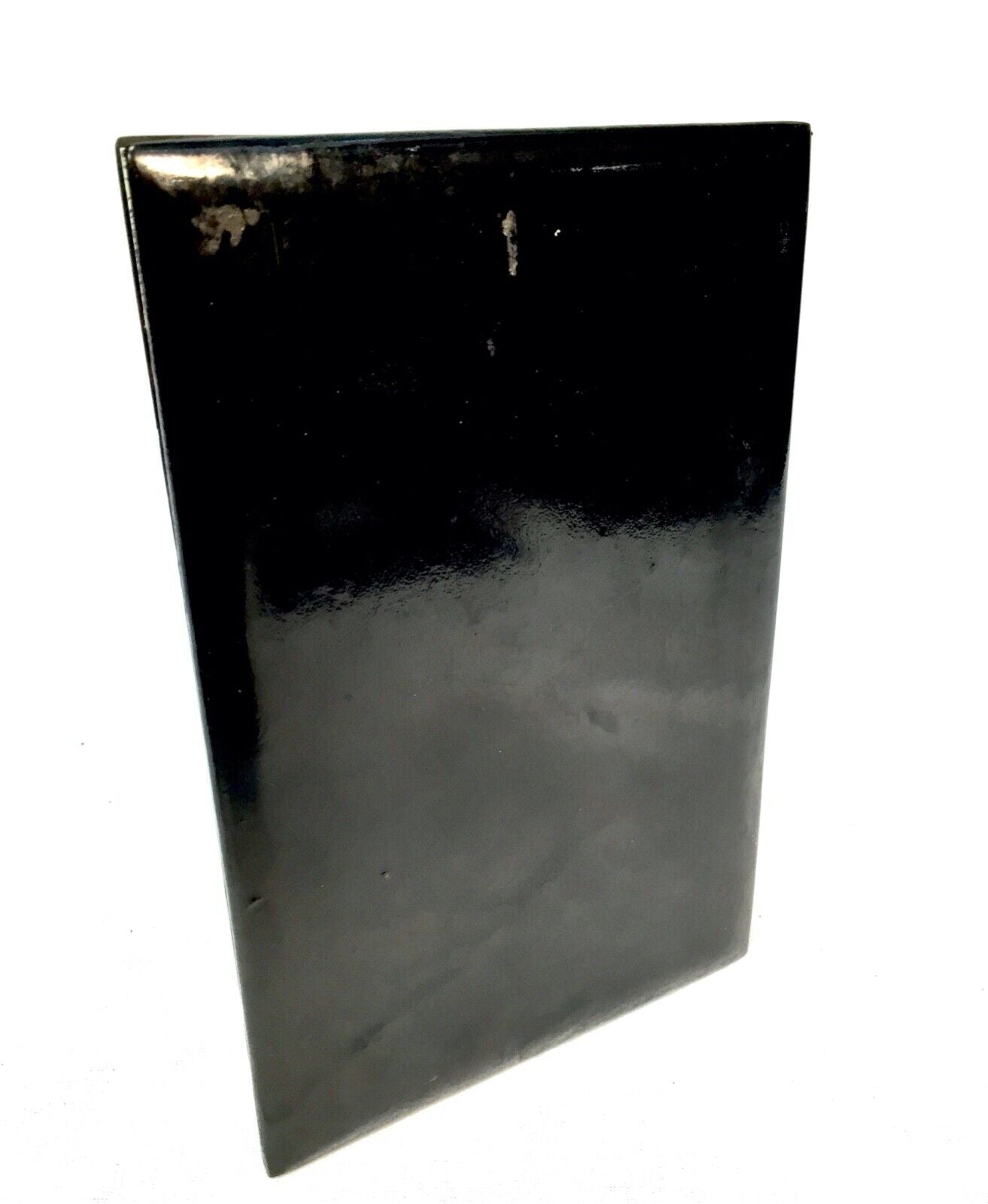 Antique Lacquered Papier Mâche Blotter / Mother of Pearl / Notepad Holder c.1890