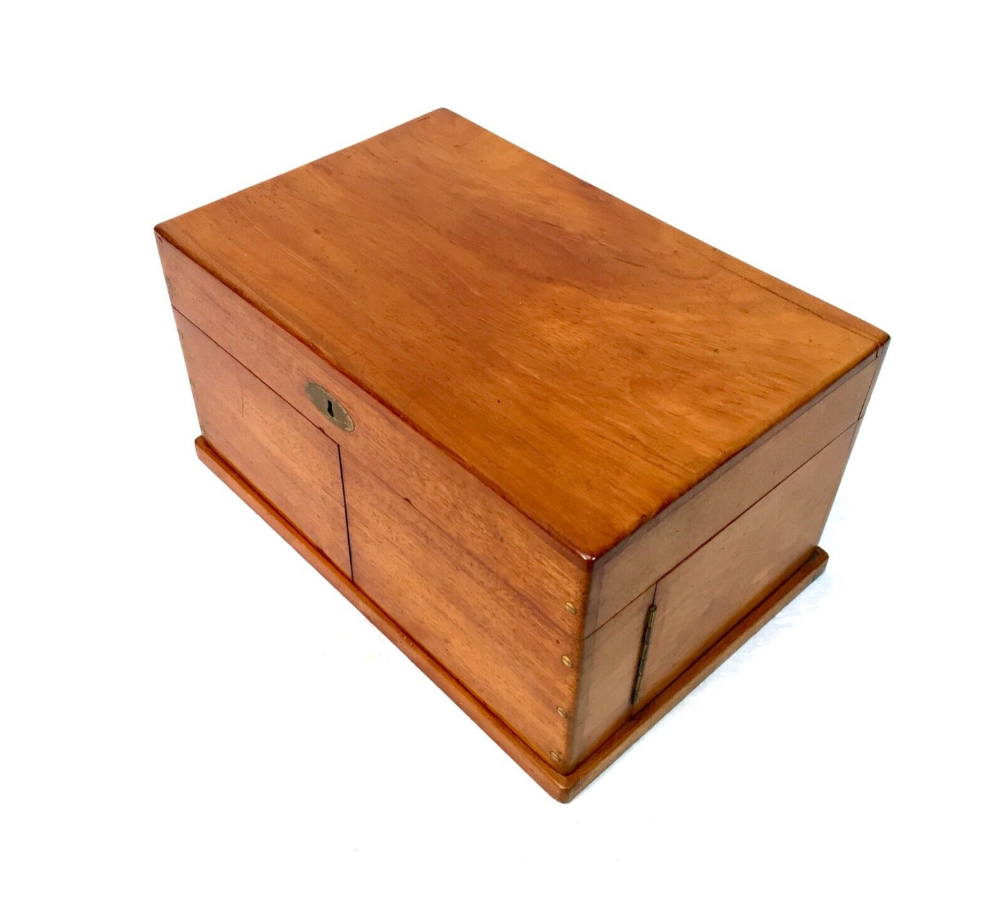 Antique 19th Century Victorian Games Compendium Box / Wooden Cabinet c.1880