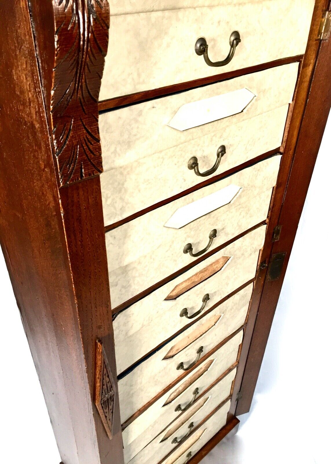 Antique Oak French Filing Cabinet / Chest of Drawers / Cartonnier / 19th Century