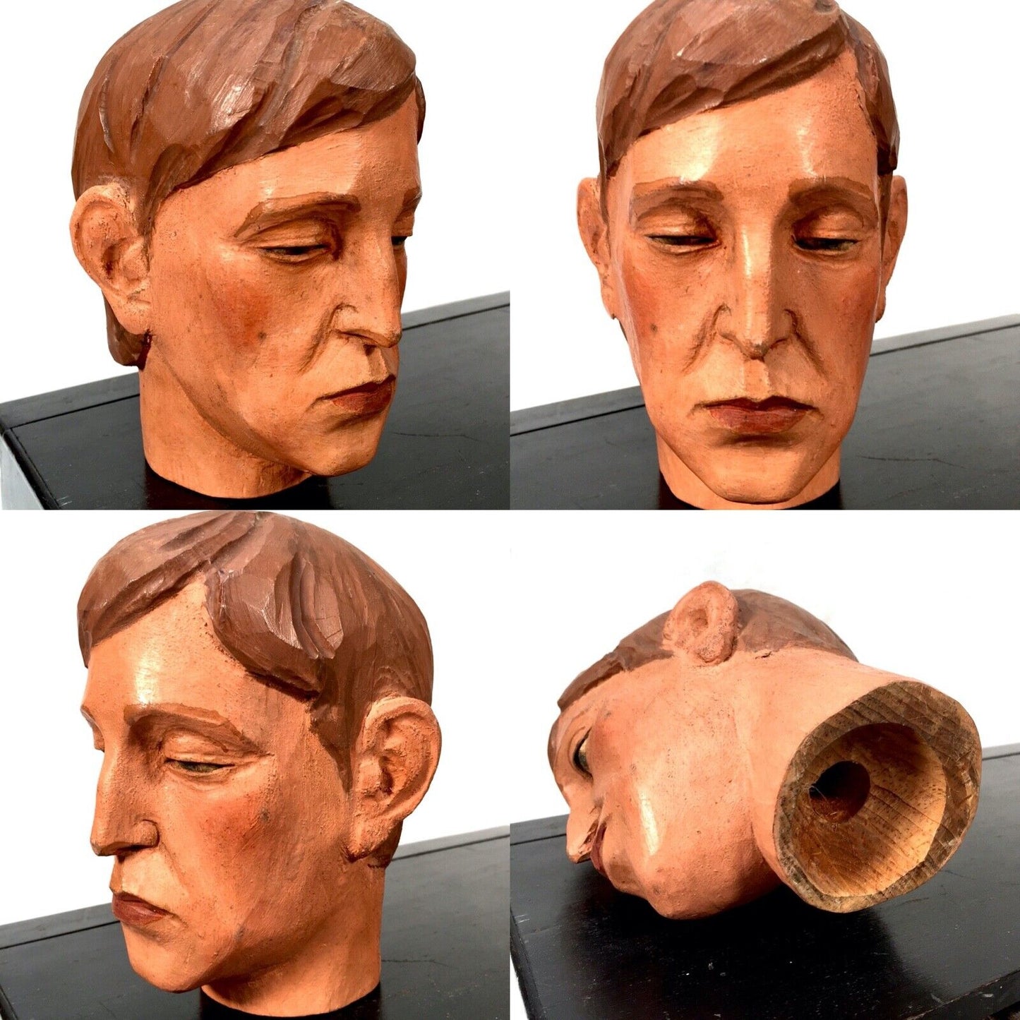 Antique Wooden French Articulated Artists Lay Figure & Head Collection c.1900