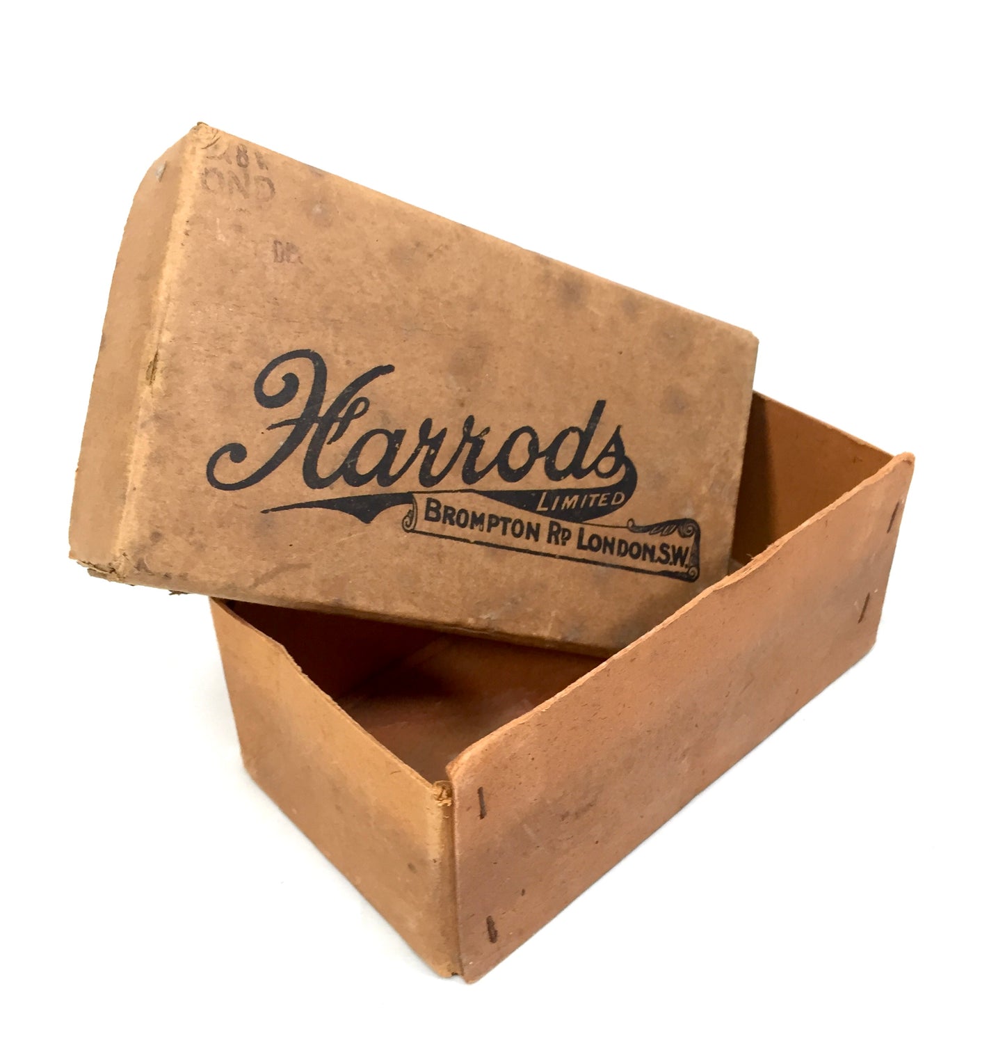 Vintage Mid 20th Century Cardboard Presentation Gift Box Harrods London Antique