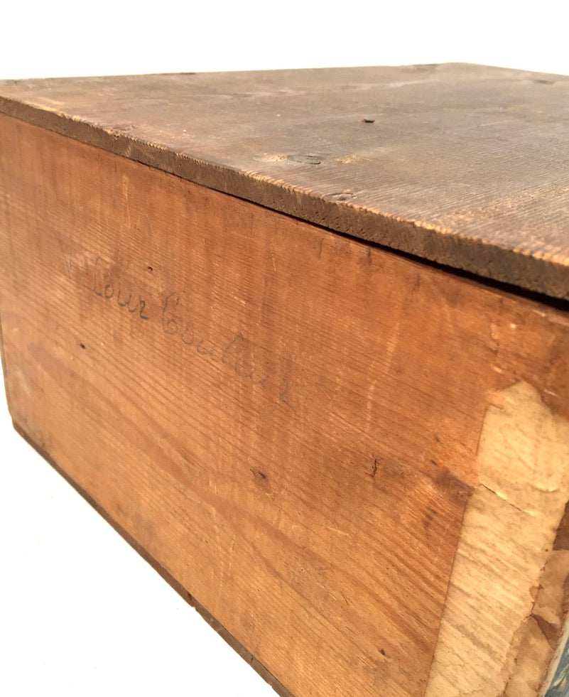 Antique Advertising - Hudson Soap Wooden Pine Shop Counter Display Box Crate