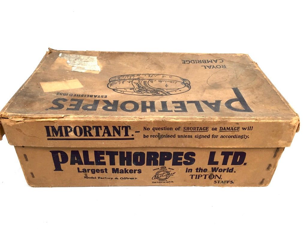 Antique Advertising Palethorpes Royal Cambridge Sausage Box Shop Display Crate