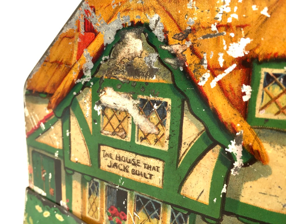 The House that Jack Built" Macfarlane Lang & Co Biscuit Tin