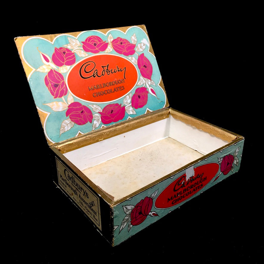 Antique Advertising - Cadbury's Chocolate Confectionery Wooden Shop Display Box