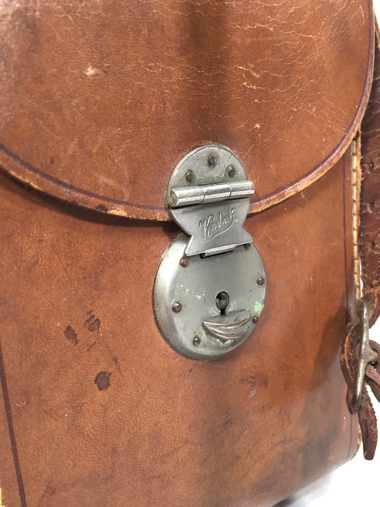 Vintage Leather Kodak Camera Carry Case / Photography / Camera Case