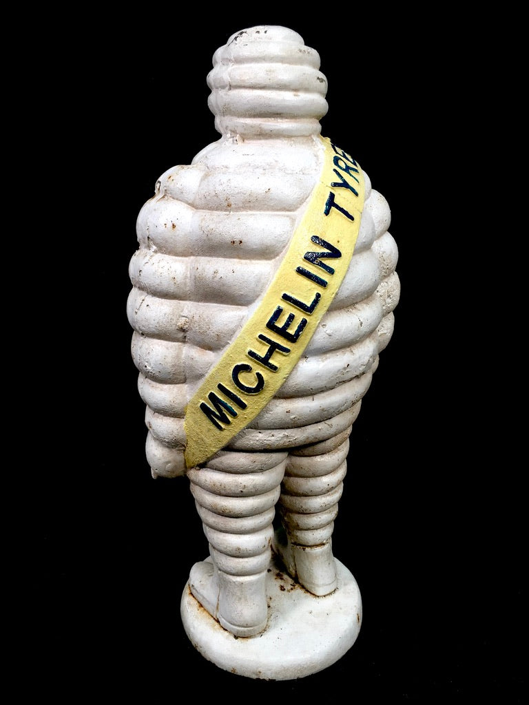 Antique Advertising 1940s Original Cast-iron Garage Michelin Man Bibendum Statue