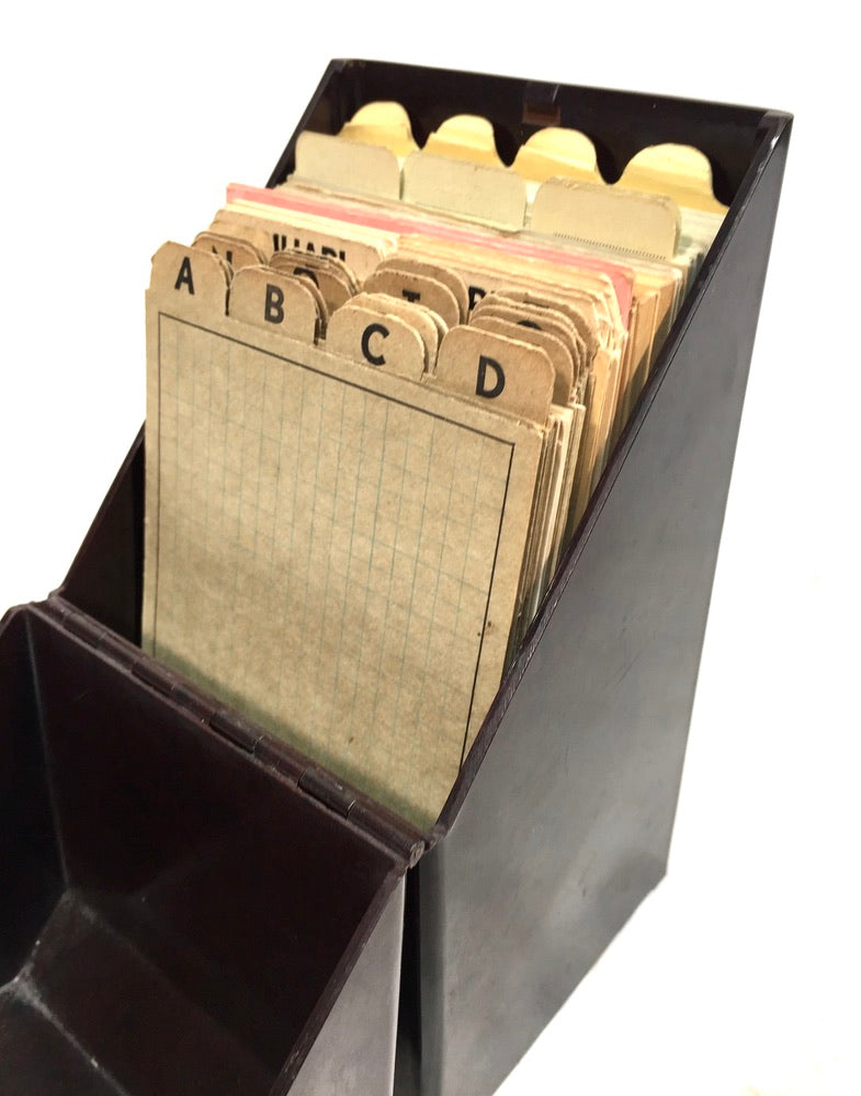 Antique "Success" Bakelite Stationery Document Holder Tabletop Index Filing Box