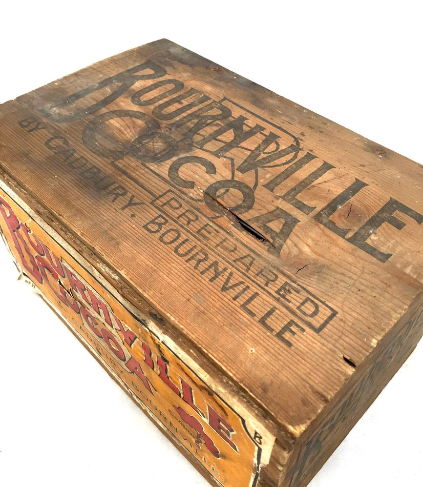 Antique Advertising - Cadbury's Chocolate Confectionery Wooden Shop Display Box