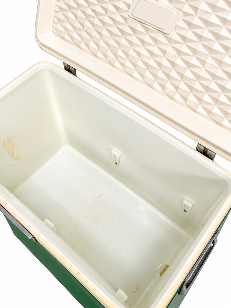 Vintage 1960s Retro Canada Dry Green Picnic Cooler Box in Original Cardboard Box