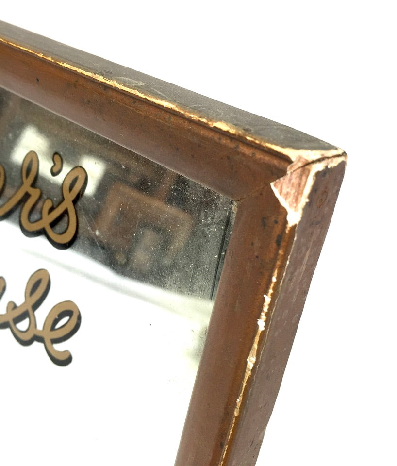 Antique Advertising - Player's Please Cigarettes Framed Mirror / Sign Tabletop