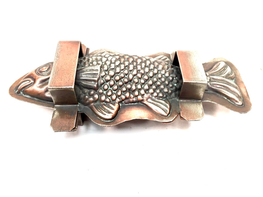Antique Kitchenalia - French Copper Fish Chocolate Mould by Letang Fils c.1900